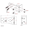 Robustel S051010 L Type Wall Mounting Kit with 3 Sets of Screws Diagram