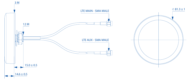 PR1KCL25 Dimensions