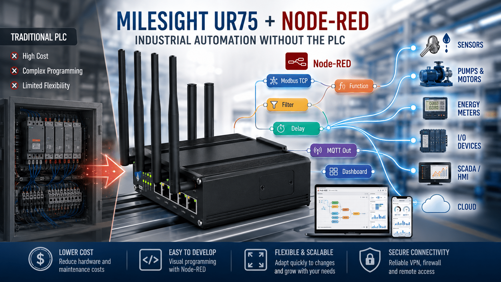 Node-Red 5G Router - Milesight UR75