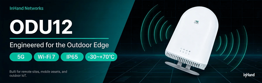 InHand Networks ODU12 outdoor 5G FWA router with Wi-Fi 7 and IP65 enclosure