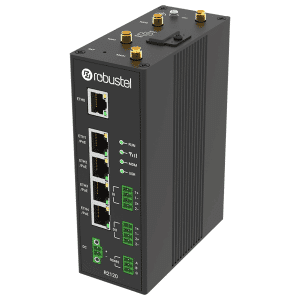 Robustel R2120 4G POE Router A015000004 with accessories and PSU